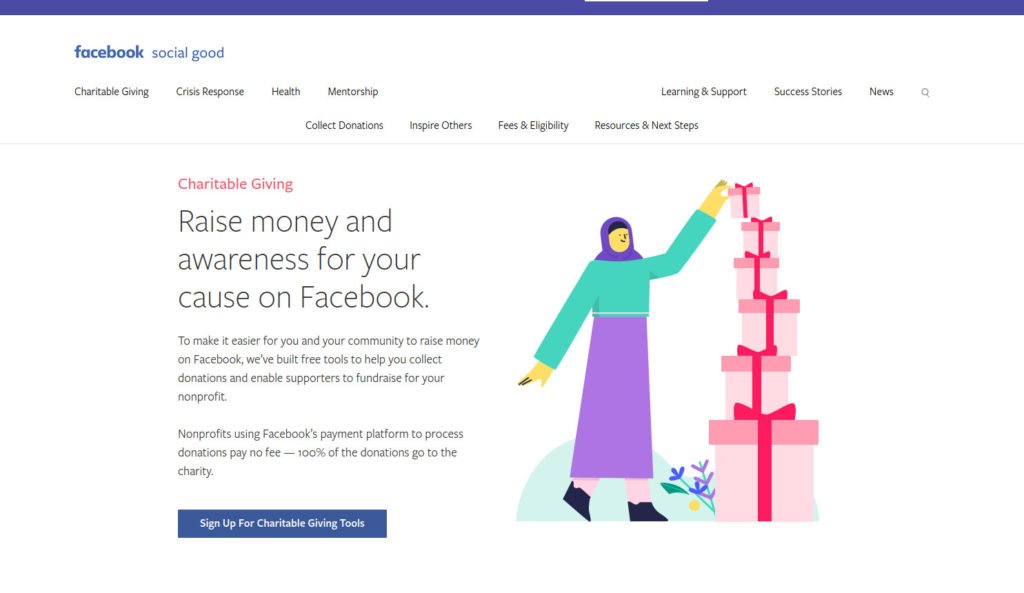 facebook fund raising tools